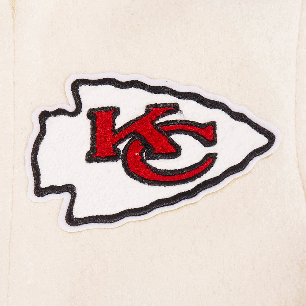 NFL KANSAS CITY CHIEFS RETRO CLASSIC LITTLE BOYS RIB WOOL VARSITY JACKET