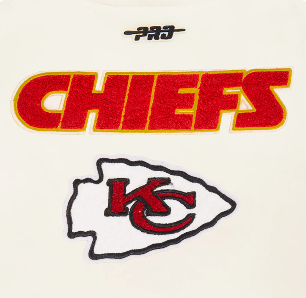 NFL KANSAS CITY CHIEFS RETRO CLASSIC LITTLE BOYS RIB WOOL VARSITY JACKET