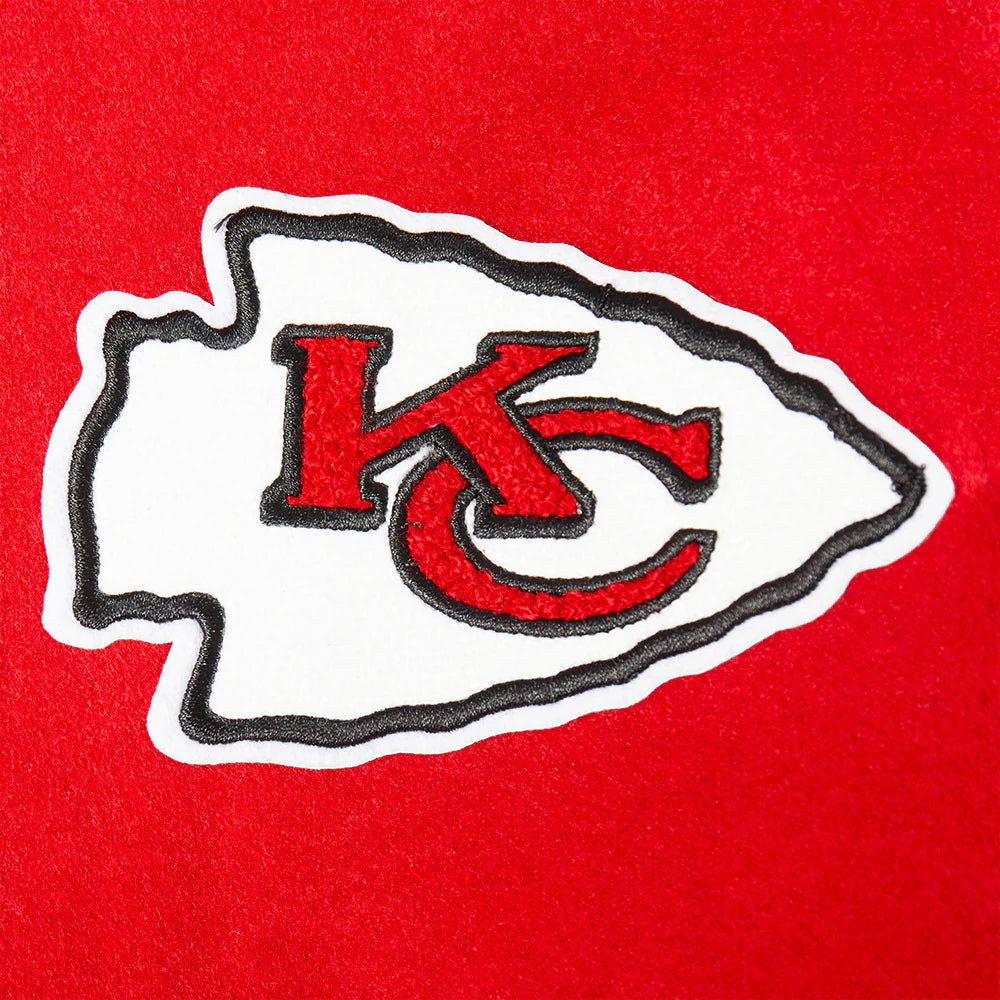 NFL KANSAS CITY CHIEFS RETRO CLASSIC TODDLER BOYS RIB WOOL VARSITY JACKET