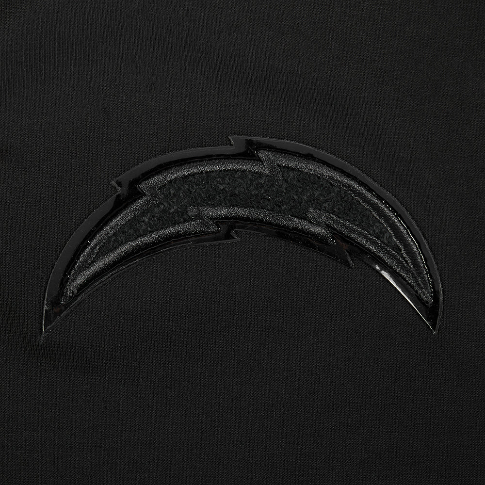 NFL LOS ANGELES CHARGERS TRIPLE BLACK WOMEN'S SJ BOXY TEE