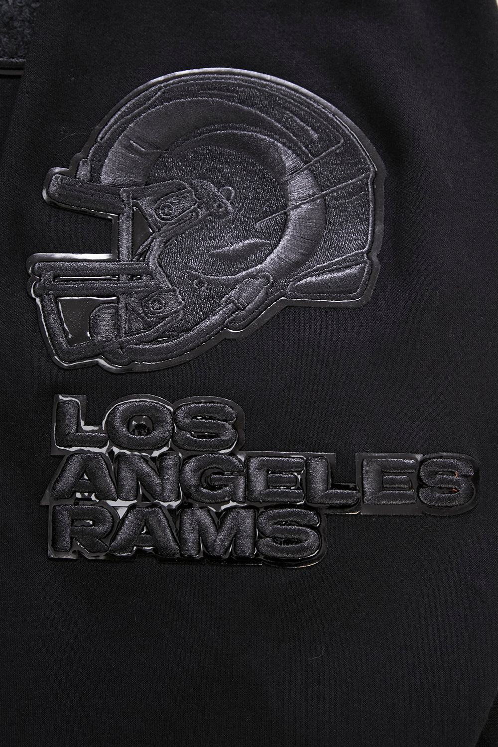 NFL LOS ANGELES RAMS TRIPLE BLACK MEN'S PULLOVER HOODIE