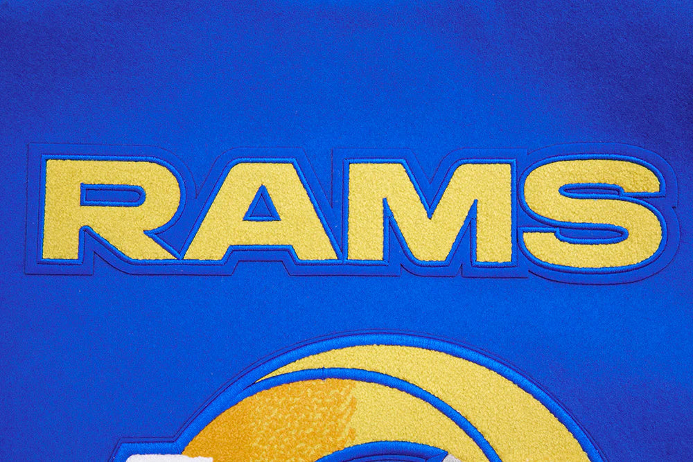 NFL LOS ANGELES RAMS MASHUP MEN'S RIB WOOL VARSITY JACKET