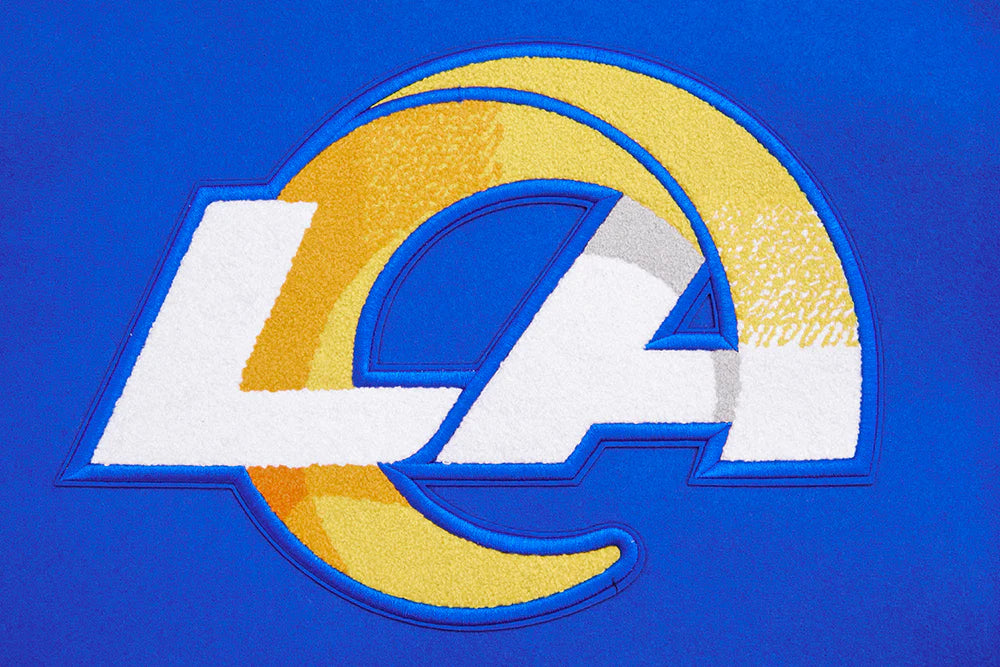 NFL LOS ANGELES RAMS MASHUP MEN'S RIB WOOL VARSITY JACKET