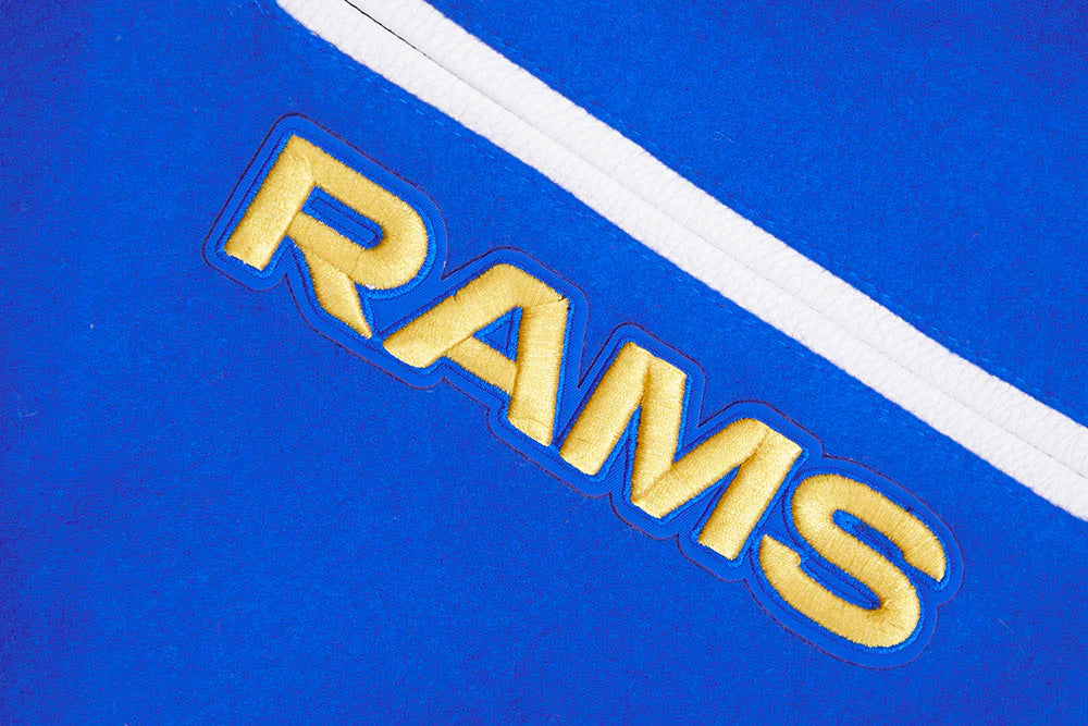 NFL LOS ANGELES RAMS MASHUP MEN'S RIB WOOL VARSITY JACKET