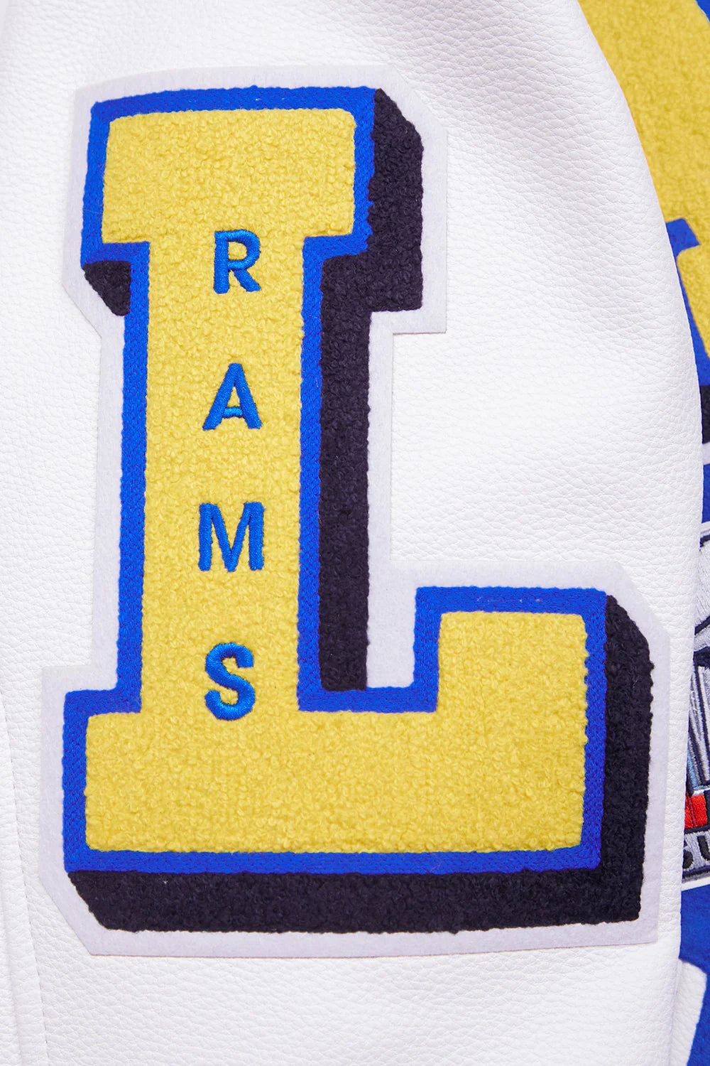 NFL LOS ANGELES RAMS MASHUP MEN'S RIB WOOL VARSITY JACKET