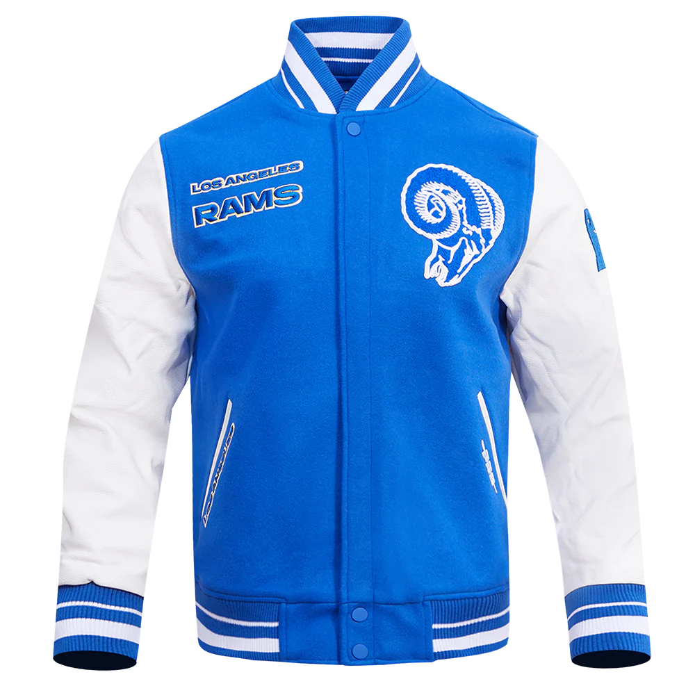 NFL LOS ANGELES RAMS RETRO CLASSIC MEN'S RIB WOOL VARSITY JACKET