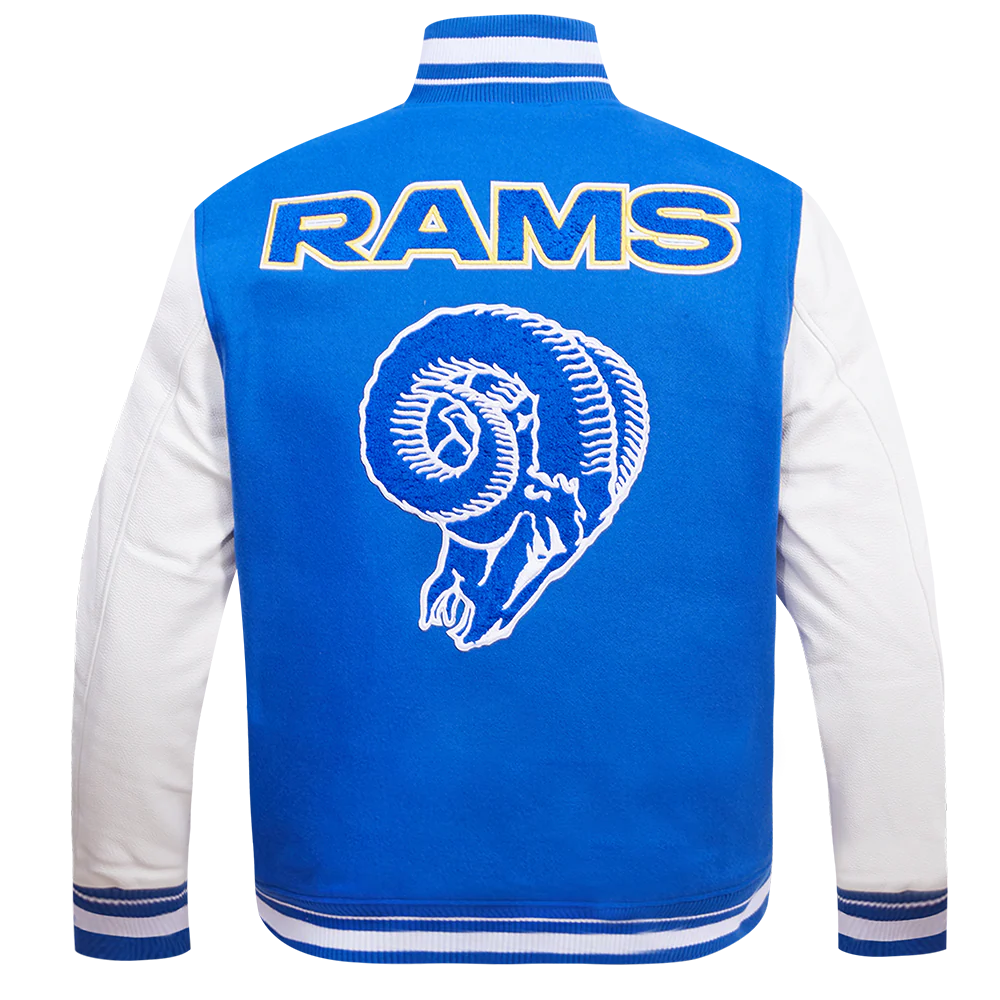 NFL LOS ANGELES RAMS RETRO CLASSIC MEN'S RIB WOOL VARSITY JACKET