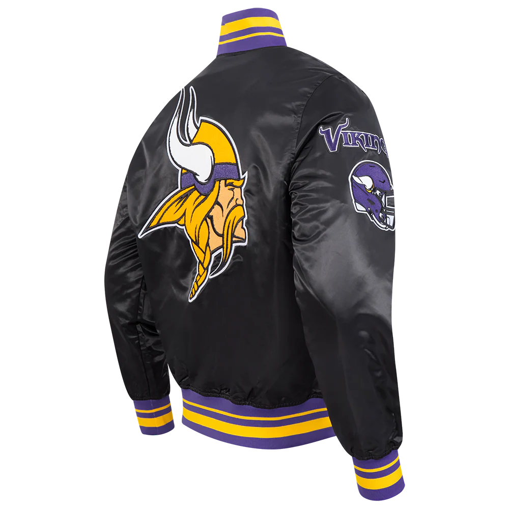 NFL MINNESOTA VIKINGS MASHUP MEN'S RIB SATIN JACKET