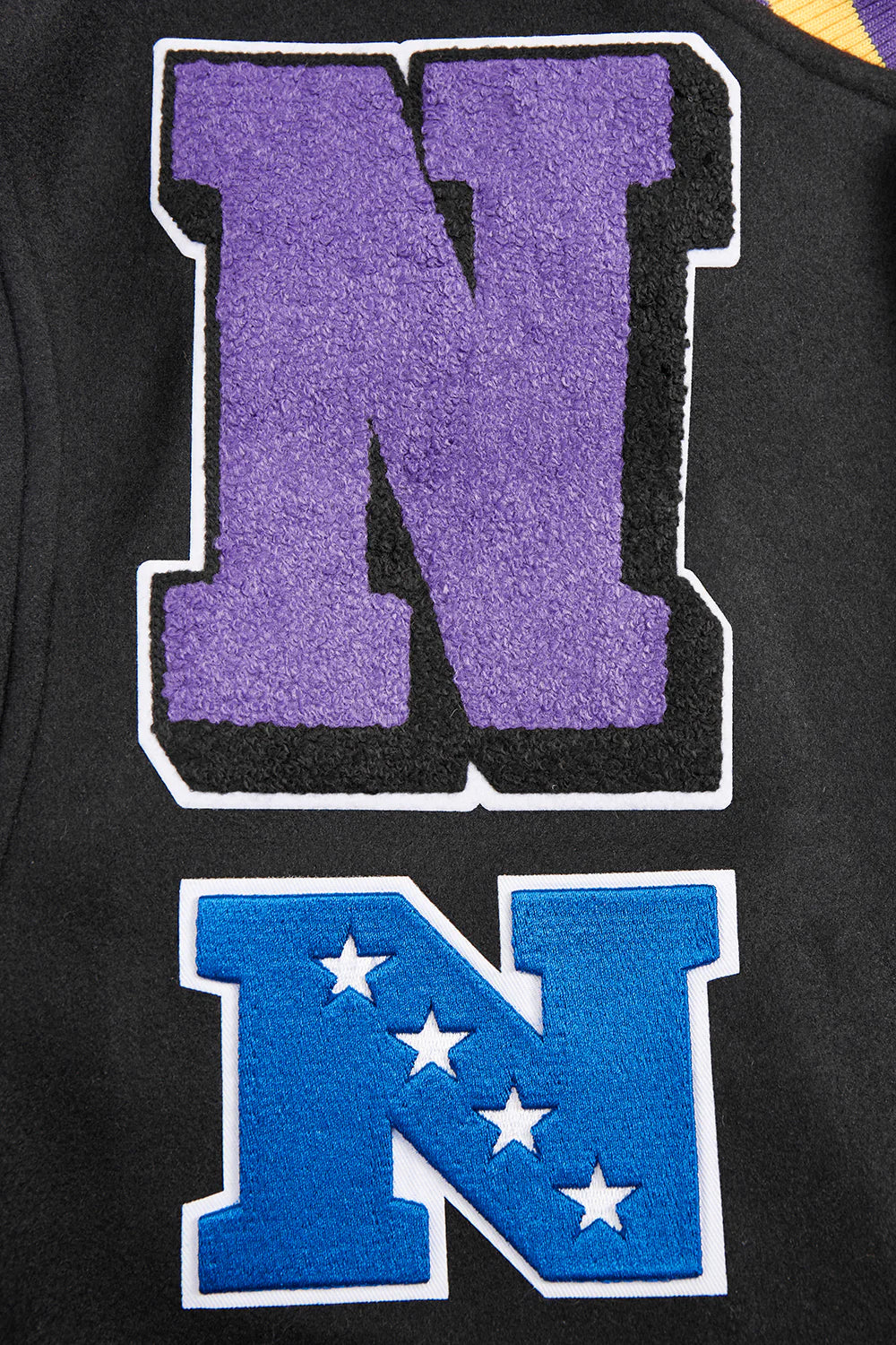 NFL MINNESOTA VIKINGS MASHUP MEN'S RIB WOOL VARSITY JACKET