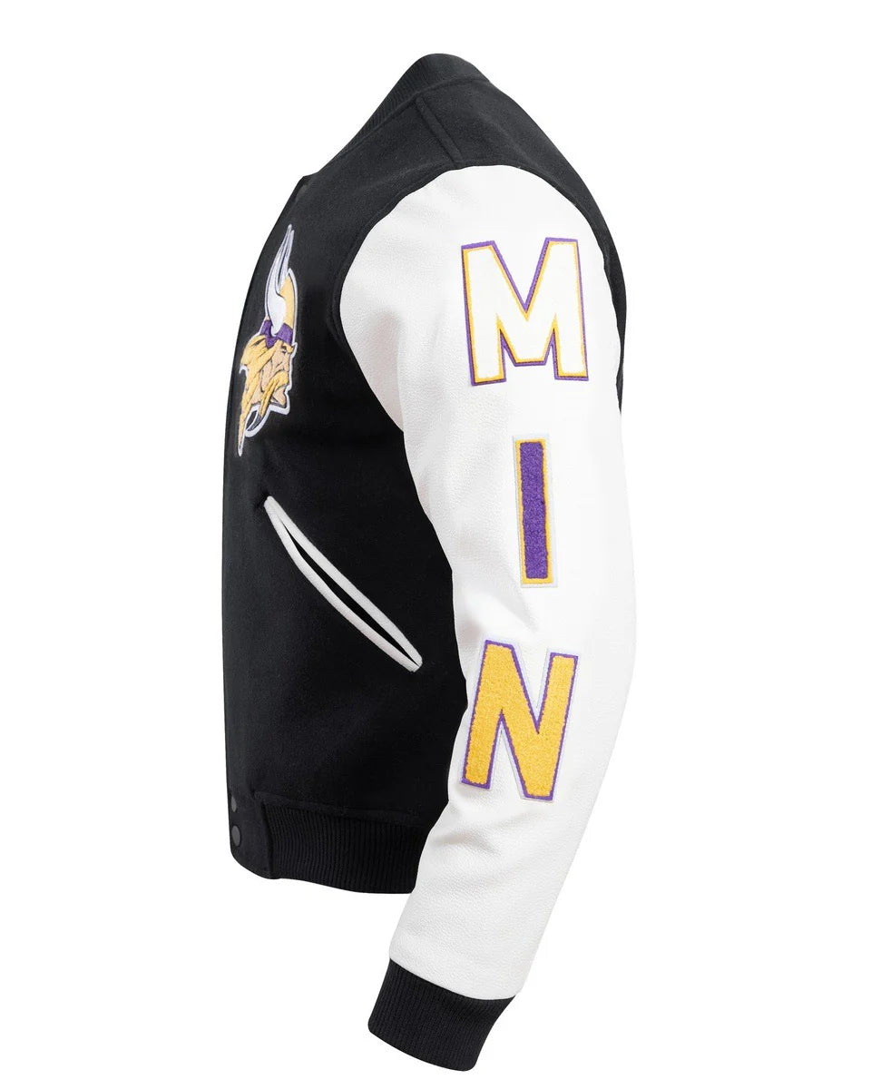 NFL MINNESOTA VIKINGS CLASSIC WOOL MEN'S VARSITY JACKET