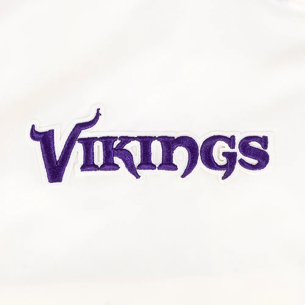 NFL MINNESOTA VIKINGS RETRO CLASSIC WOMEN'S RIB SATIN JACKET