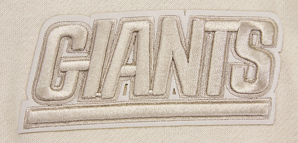 NFL NEW YORK GIANTS NEUTRAL DROP SHOULDER FLEECE CREWNECK