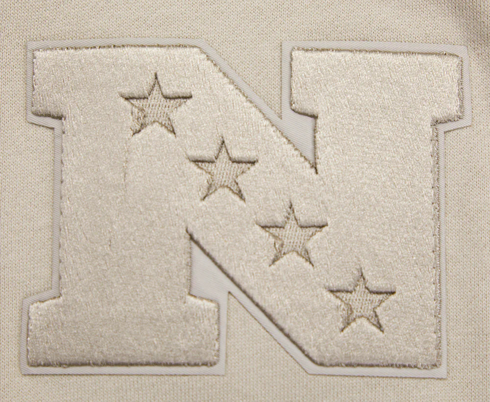 NFL NEW YORK GIANTS NEUTRAL DROP SHOULDER FLEECE CREWNECK