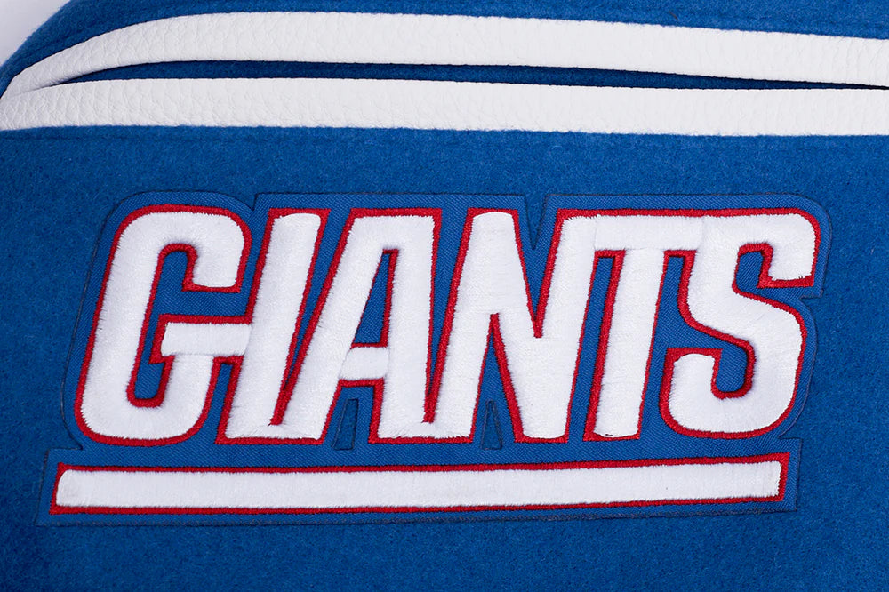 NFL NEW YORK GIANTS MASHUP MEN'S RIB WOOL VARSITY JACKET