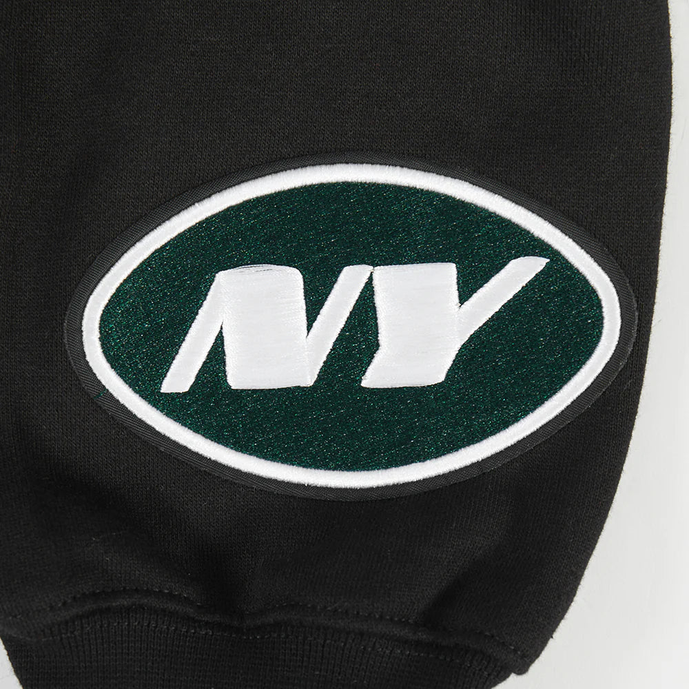 NFL NEW YORK JETS WINGSPAN MEN'S DROP SHOULDER FLEECE PULLOVER HOODIE