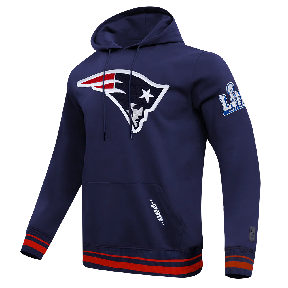 NFL NEW ENGLAND PATRIOTS MASHUP MEN'S RIB PULLOVER HOODIE