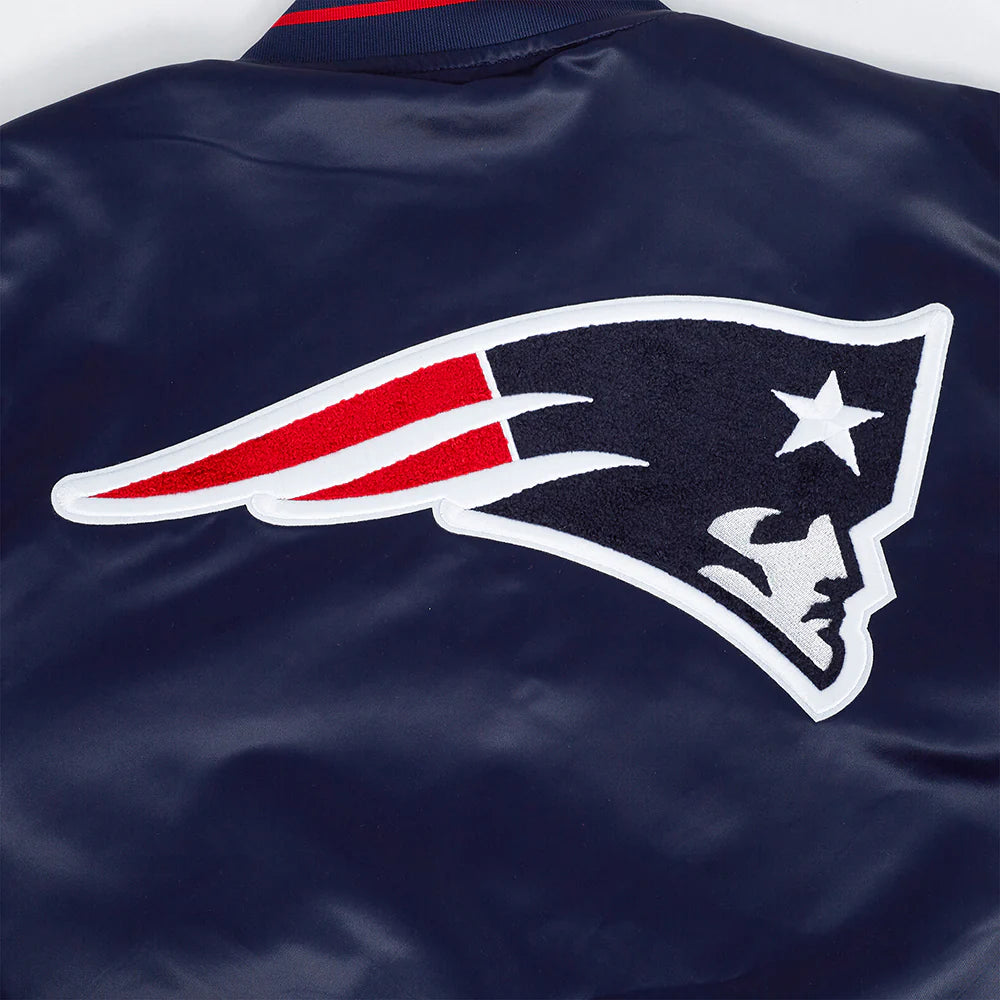 NFL NEW ENGLAND PATRIOTS MASHUP MEN'S RIB SATIN JACKET