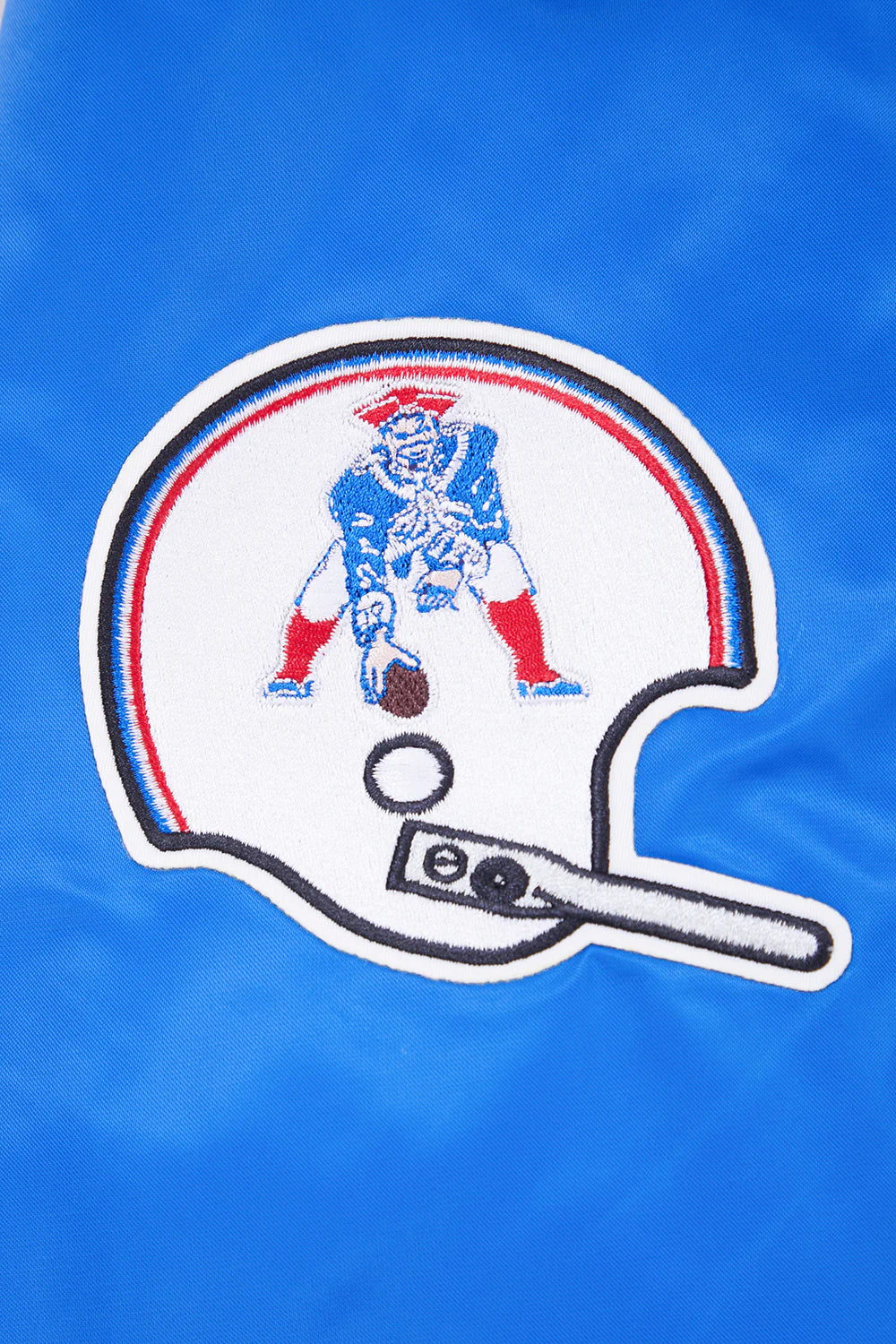 NFL NEW ENGLAND PATRIOTS RETRO CLASSIC MEN'S RIB SATIN JACKET