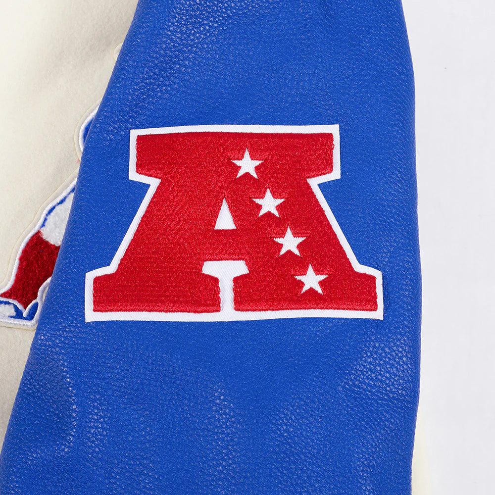 NFL NEW ENGLAND PATRIOTS RETRO CLASSIC MEN'S RIB WOOL VARSITY JACKET