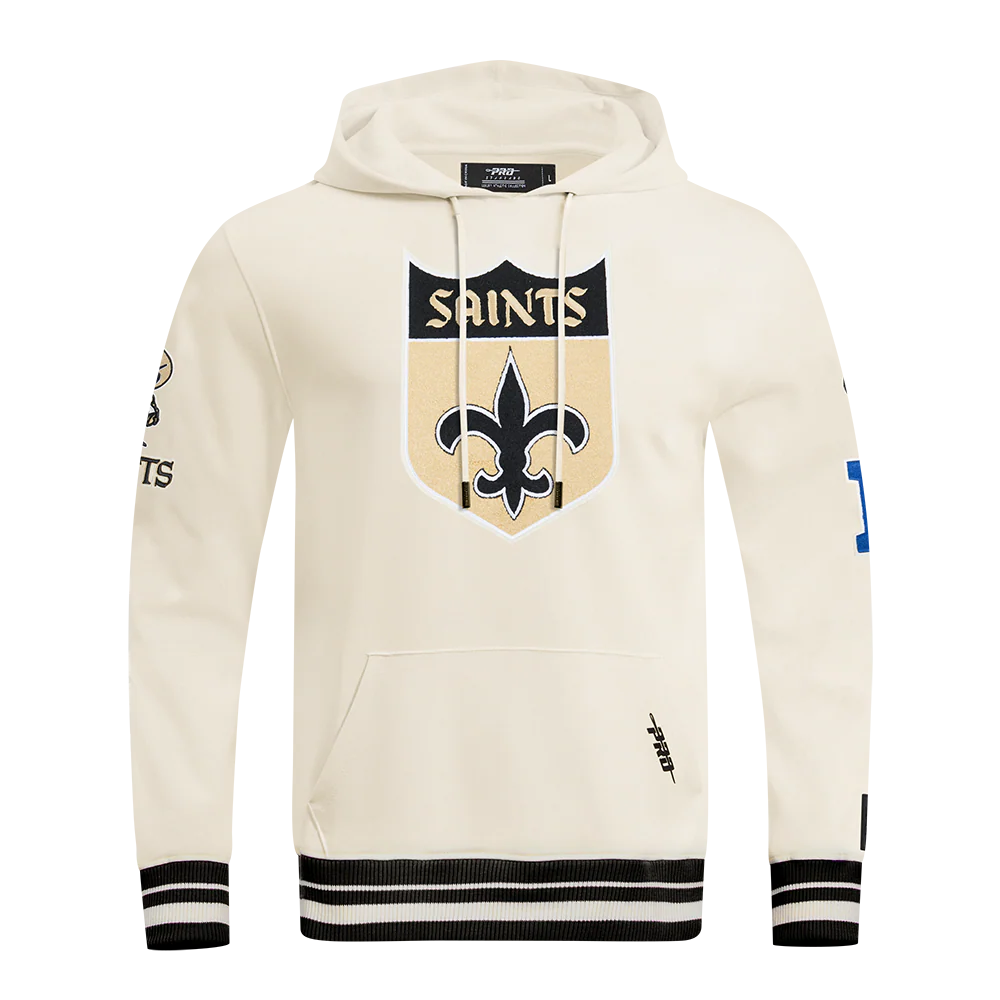 NFL NEW ORLEANS SAINTS RETRO CLASSIC MEN'S RIB PO HOODIE