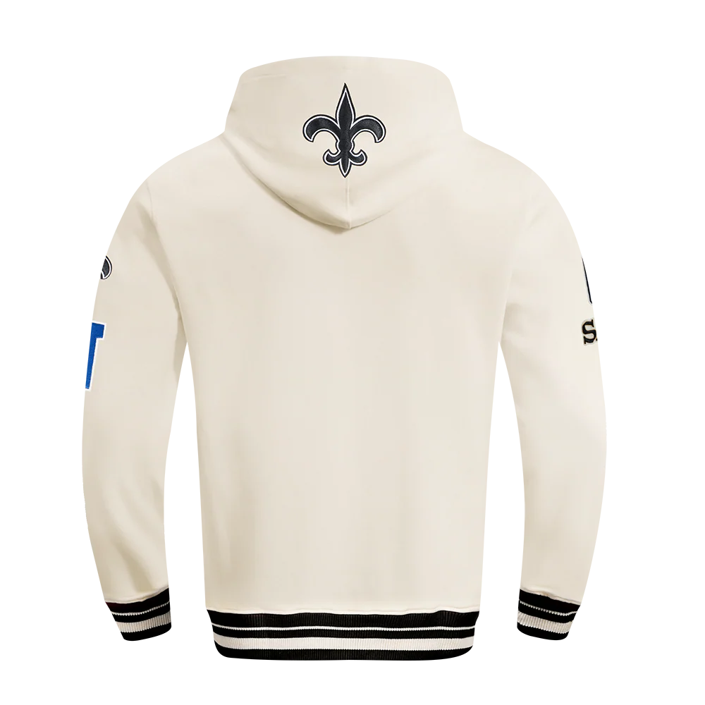 NFL NEW ORLEANS SAINTS RETRO CLASSIC MEN'S RIB PO HOODIE