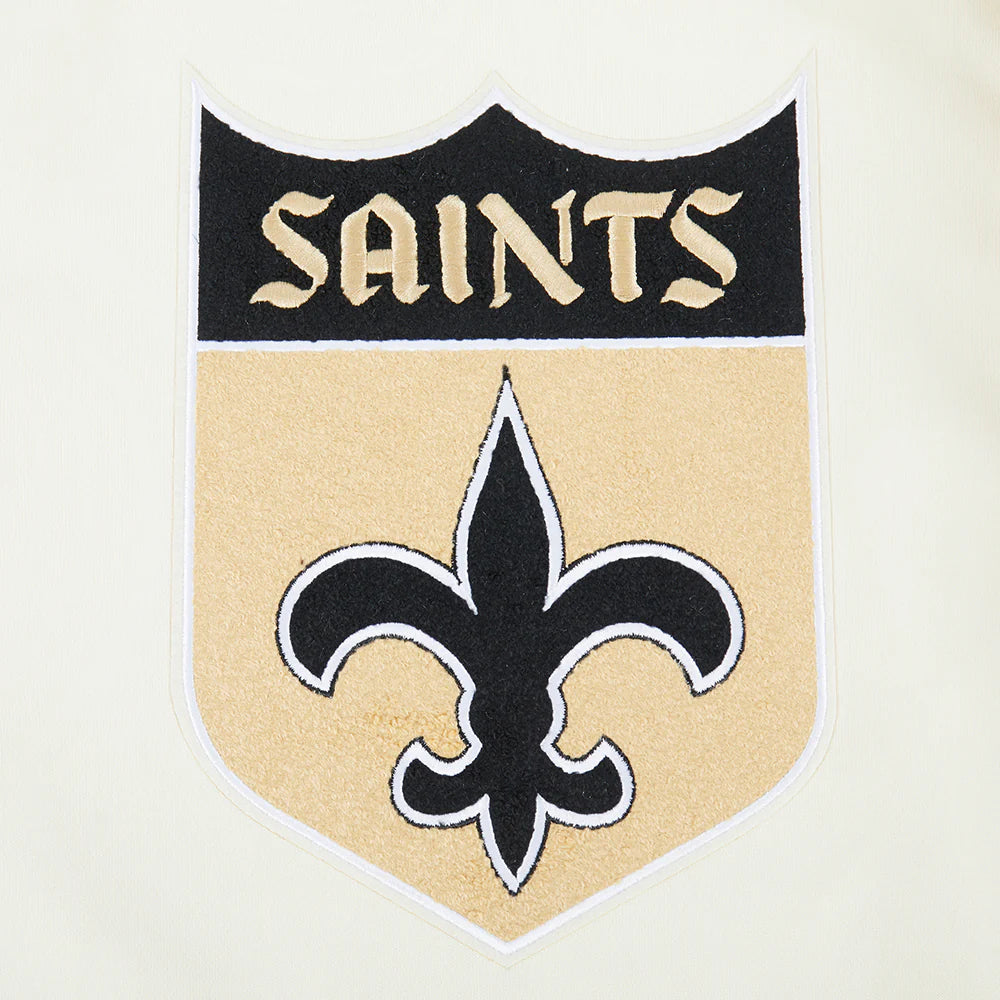 NFL NEW ORLEANS SAINTS RETRO CLASSIC MEN'S RIB PO HOODIE