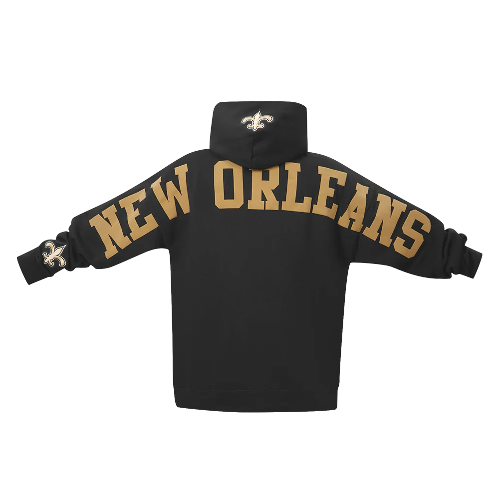 NFL NEW ORLEANS SAINTS WINGSPAN MEN'S DROP SHOULDER FLC PO HOODIE