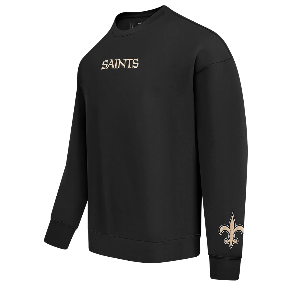 NFL NEW ORLEANS SAINTS WINGSPAN MEN'S DROP SHOULDER FLC CREWNECK