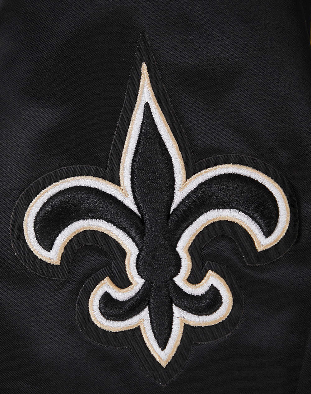 NFL NEW ORLEANS SAINTS BIG LOGO MEN'S SATIN JACKET