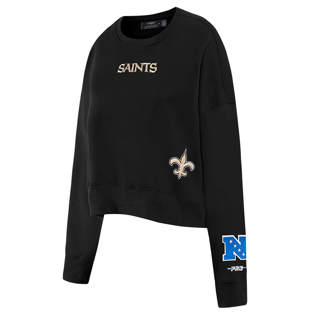 NFL NEW ORLEANS SAINTS WINGSPAN WOMEN'S FLC CREWNECK