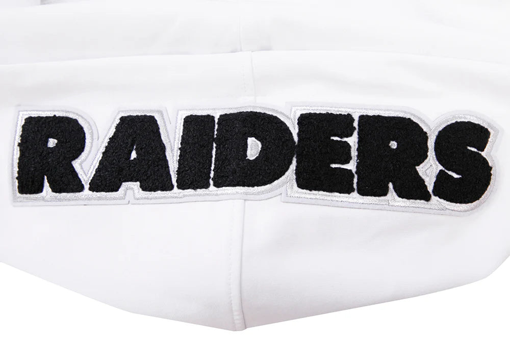 NFL LAS VEGAS RAIDERS CLASSIC CHENILLE MEN'S FULL ZIP HOODIE