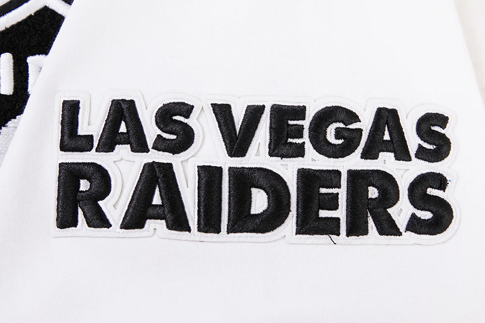 NFL LAS VEGAS RAIDERS CLASSIC CHENILLE MEN'S FULL ZIP HOODIE