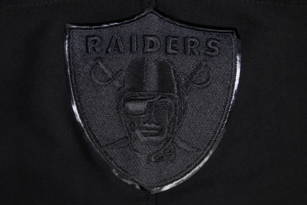 NFL LAS VEGAS RAIDERS TRIPLE BLACK MEN'S PULLOVER HOODIE