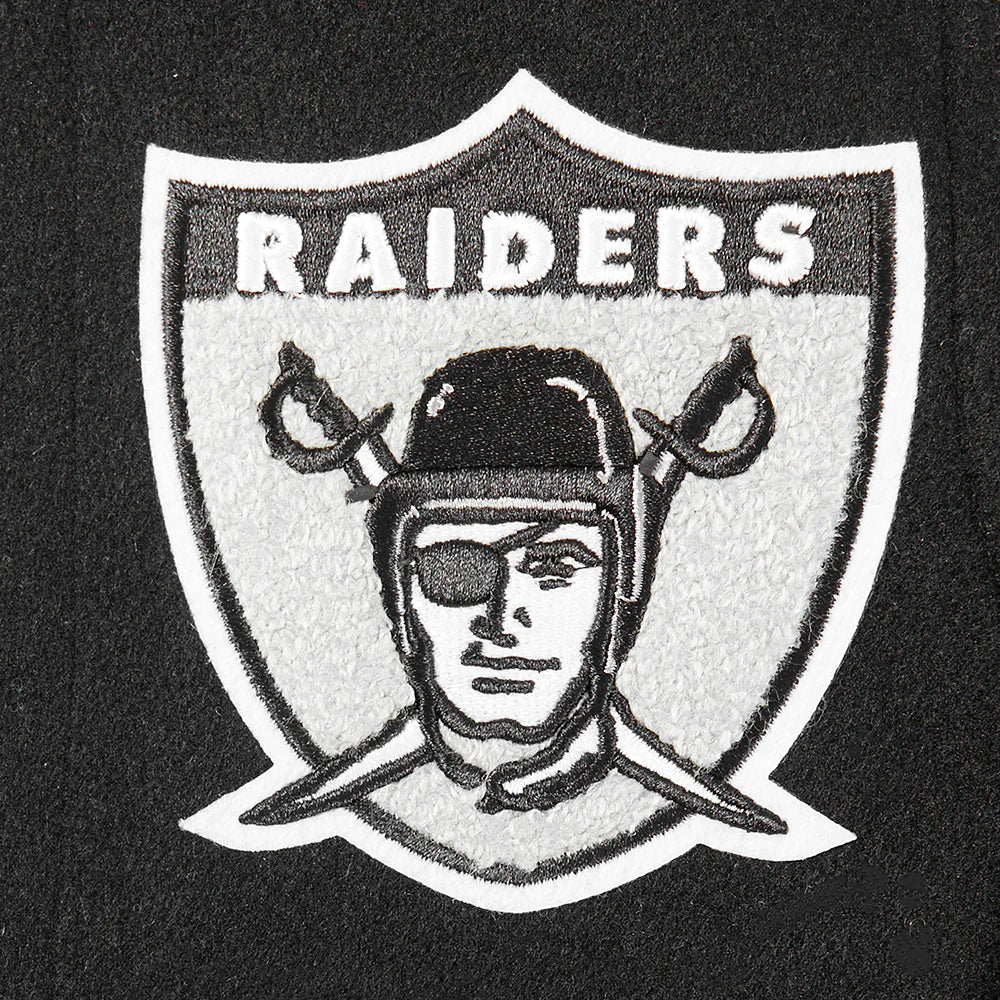 NFL LAS VEGAS RAIDERS RETRO CLASSIC TODDLER BOYS RIB WOOL VARSITY JACKET