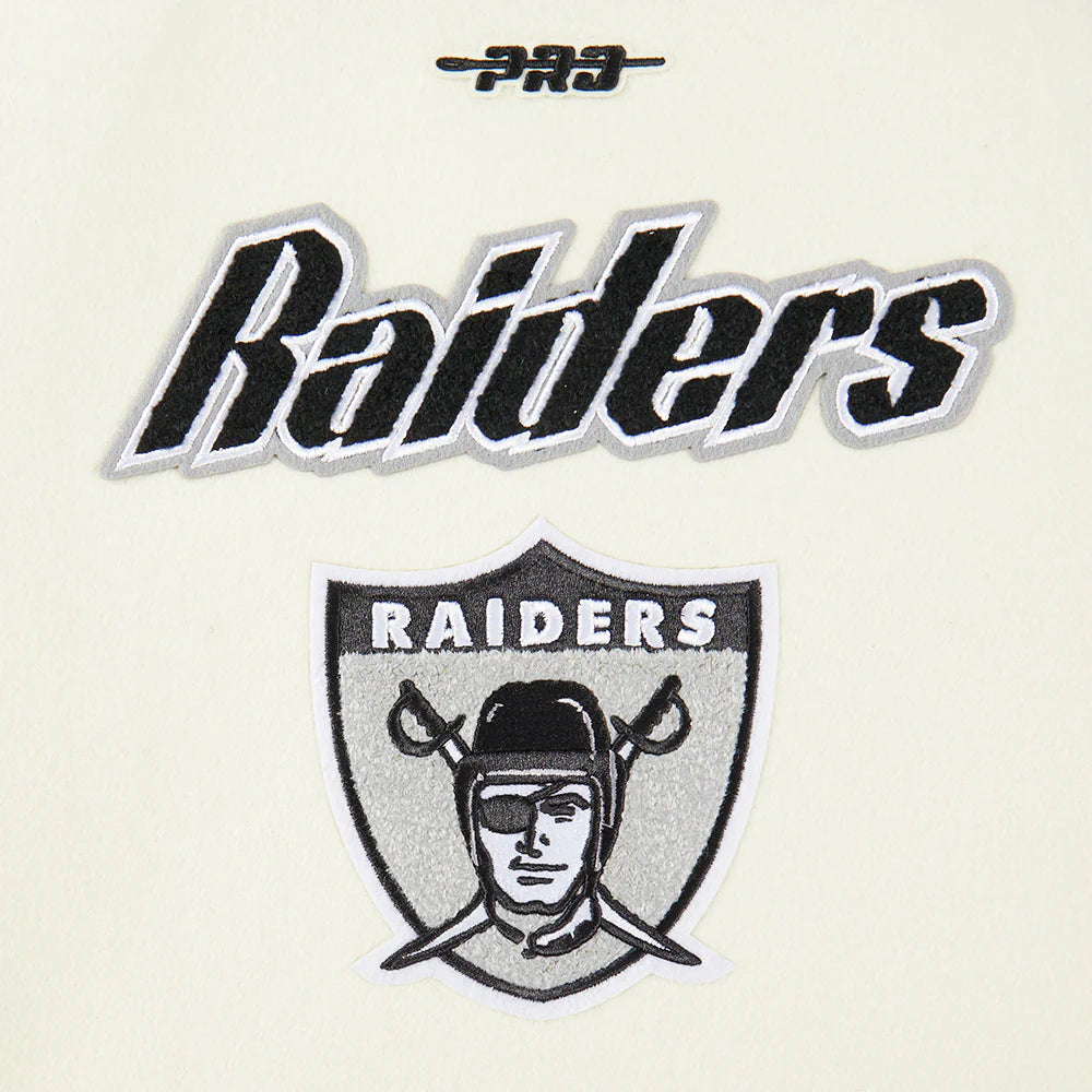 NFL LAS VEGAS RAIDERS RETRO CLASSIC TODDLER BOYS RIB WOOL VARSITY JACKET