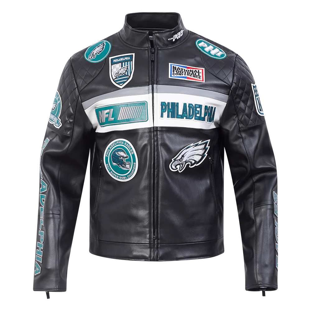 NFL PHILADELPHIA EAGLES MEN'S MOTO JACKET