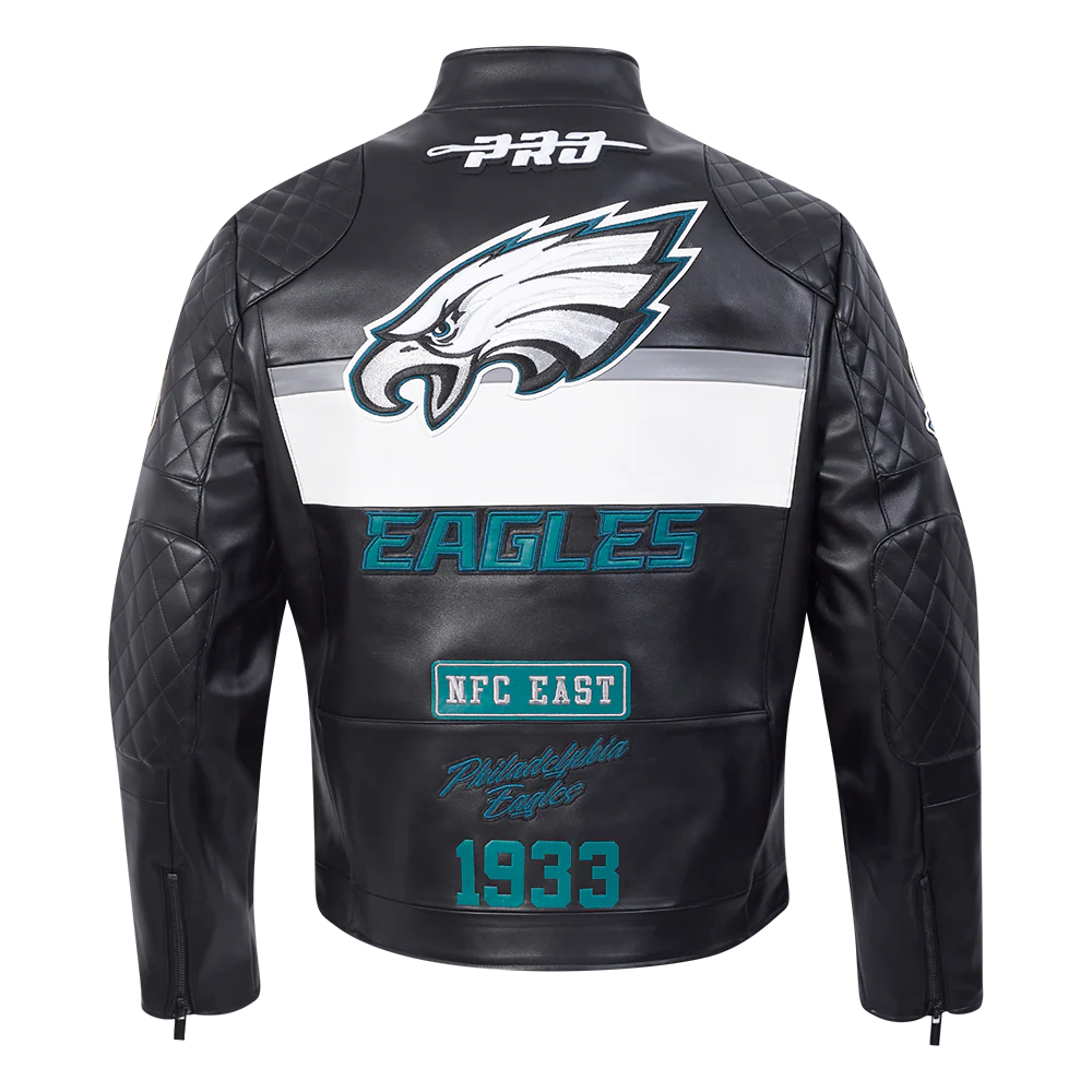 NFL PHILADELPHIA EAGLES MEN'S MOTO JACKET
