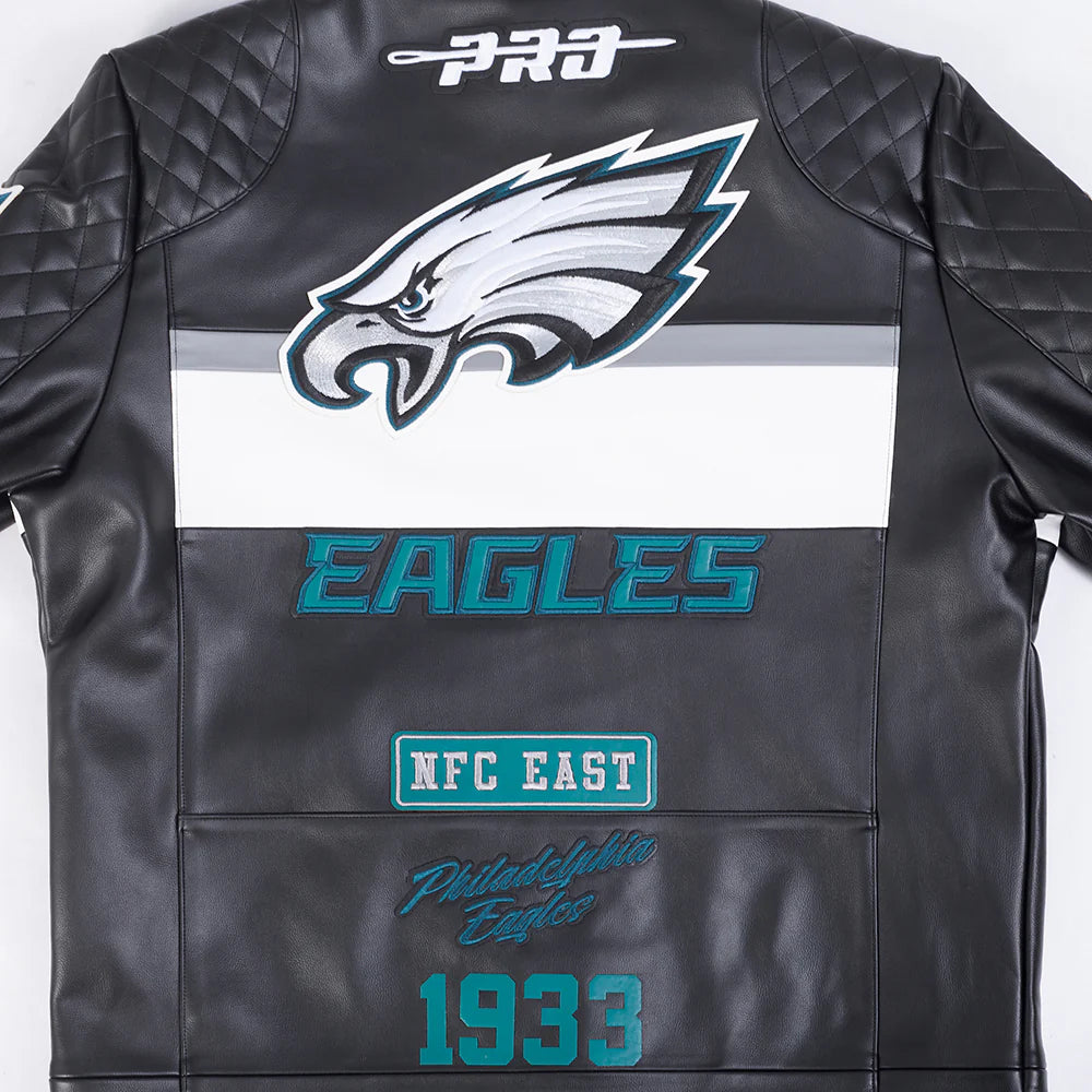 NFL PHILADELPHIA EAGLES MEN'S MOTO JACKET