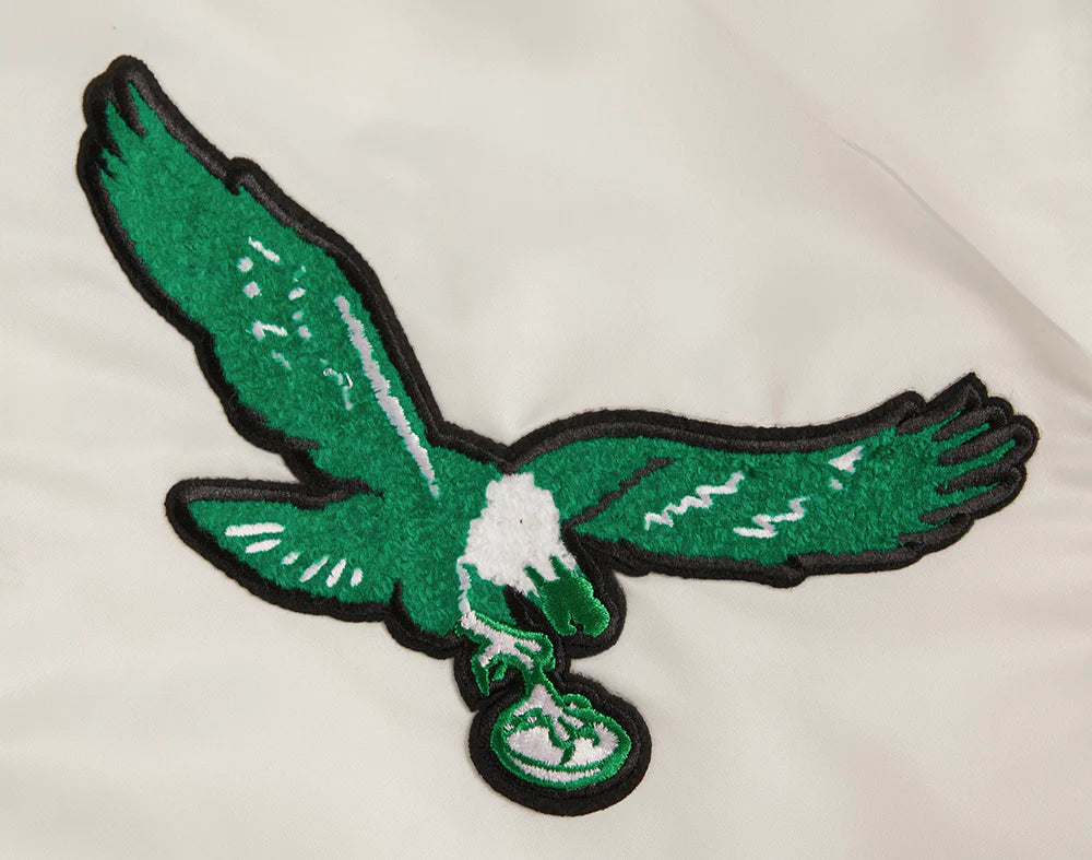 NFL PHILADELPHIA EAGLES RETRO CLASSIC MEN'S RIB SATIN JACKET