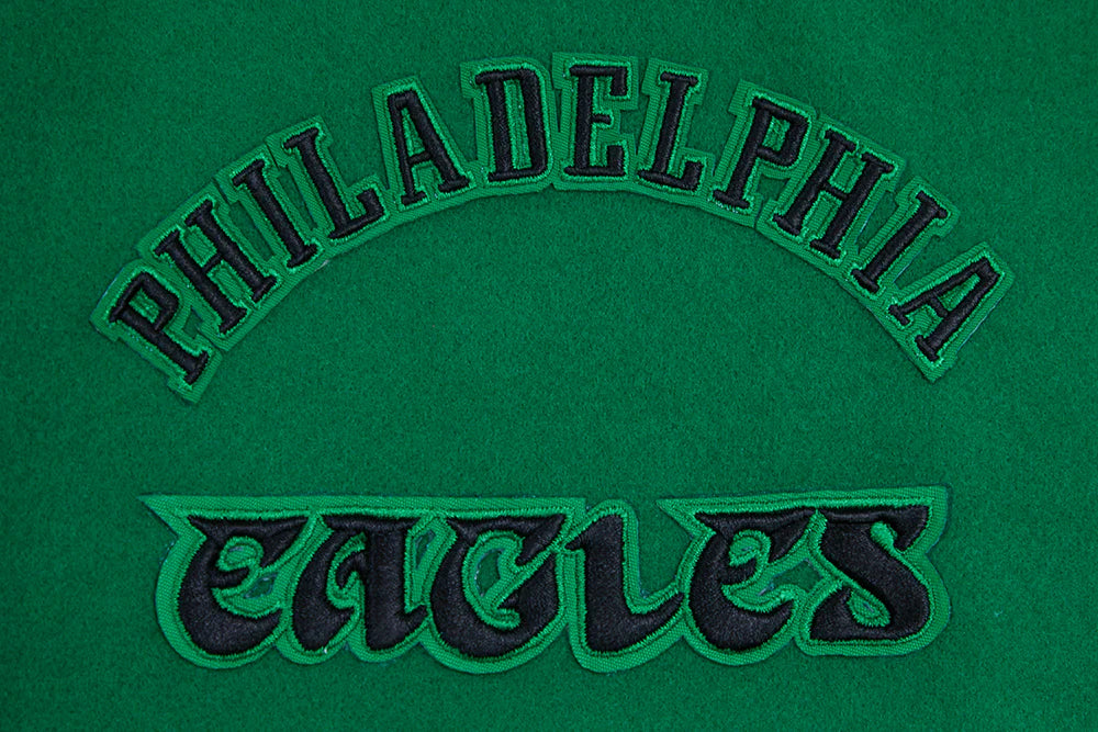 NFL PHILADELPHIA EAGLES RETRO CLASSIC MEN'S RIB WOOL VARSITY JACKET
