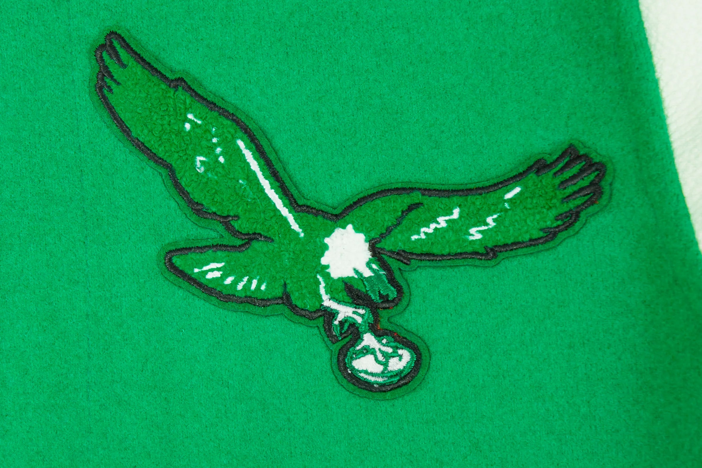 NFL PHILADELPHIA EAGLES RETRO CLASSIC BIG BOYS RIB WOOL VARSITY JACKET