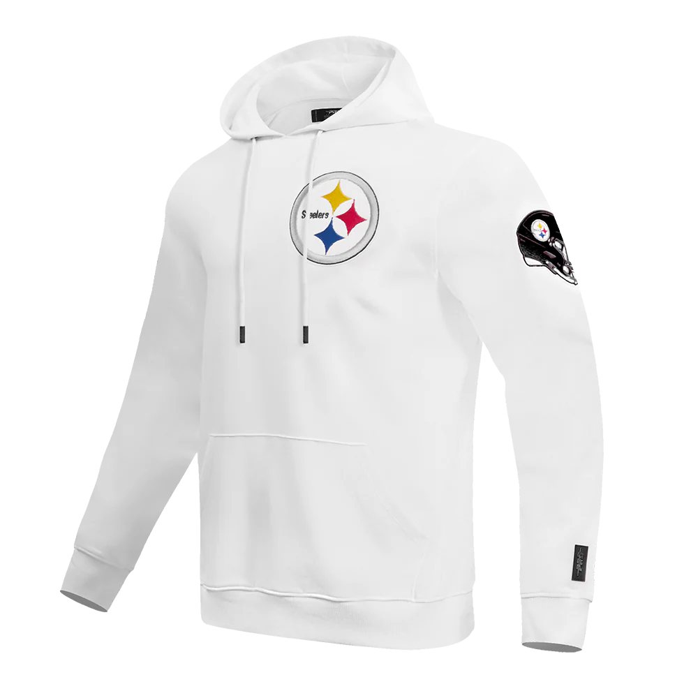 NFL PITTSBURGH STEELERS CLASSIC CHENILLE MEN'S DOUBLE KNIT PULLOVER HOODIE