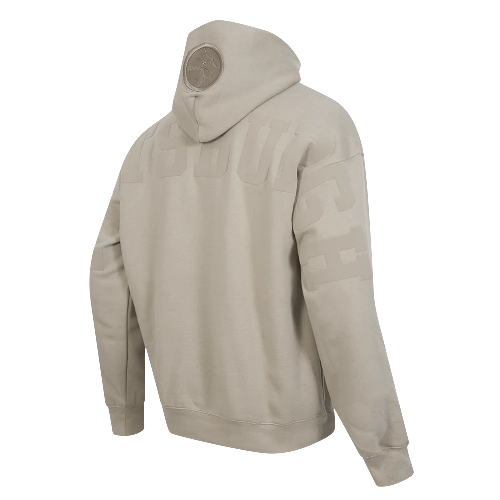 NFL PITTSBURGH STEELERS WINGSPAN MEN'S DROP SHOULDER PO HOODIE