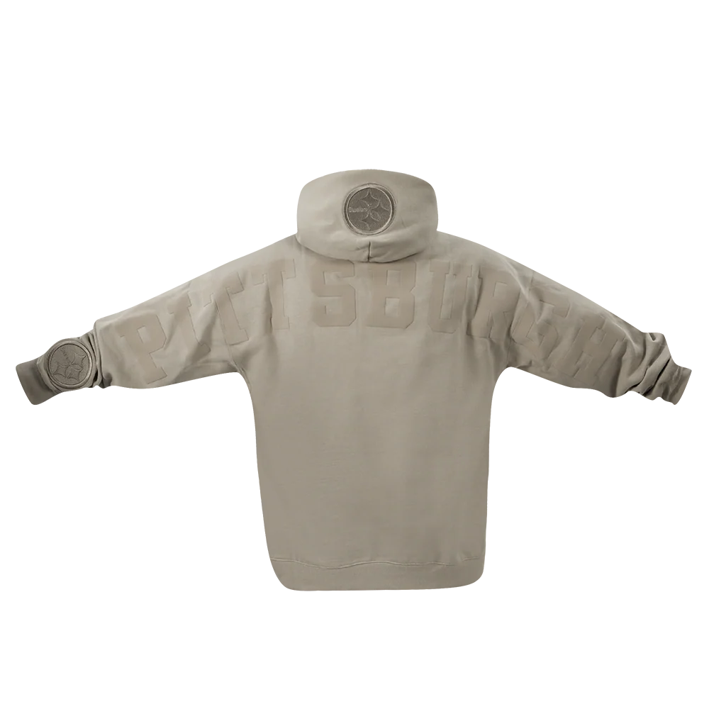 NFL PITTSBURGH STEELERS WINGSPAN MEN'S DROP SHOULDER PO HOODIE