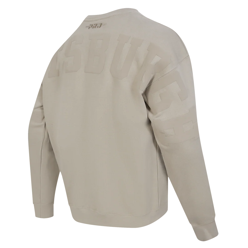 NFL PITTSBURGH STEELERS WINGSPAN MEN'S DROP SHOULDER FLEECE CREWNECK