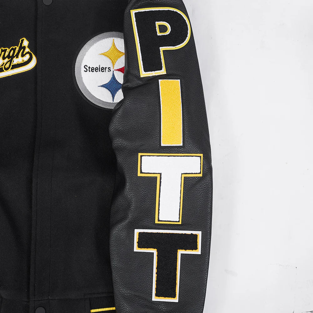 NFL PITTSBURGH STEELERS SCRIPT TAIL MEN'S RIB WOOL VARSITY
