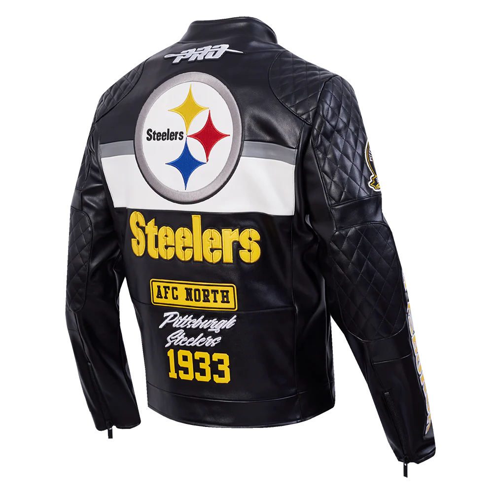 NFL PITTSBURGH STEELERS MEN'S MOTO JACKET
