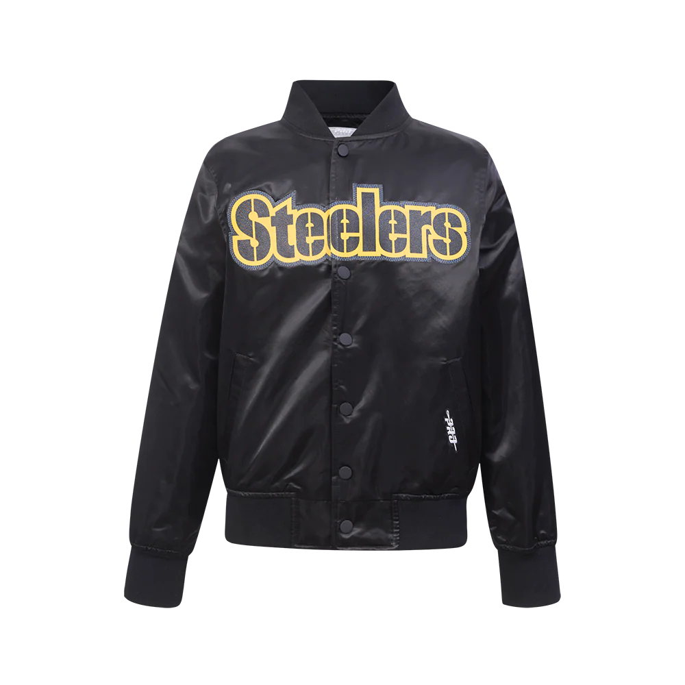 NFL PITTSBURGH STEELERS CLASSIC BIG BOYS SATIN JACKET