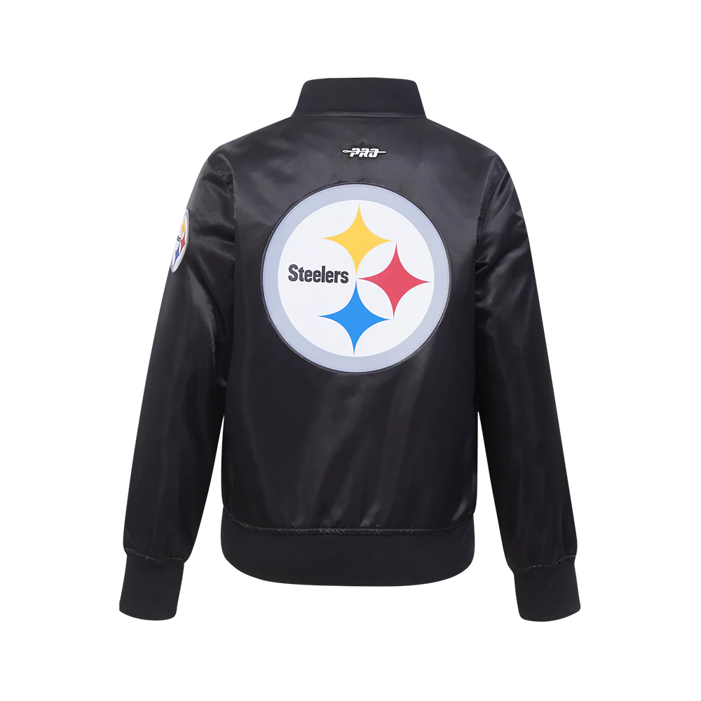 NFL PITTSBURGH STEELERS CLASSIC BIG BOYS SATIN JACKET