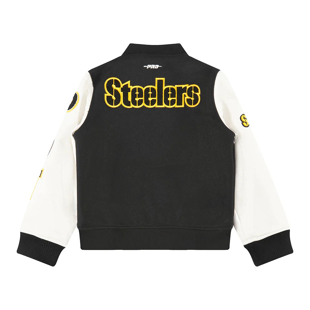 NFL PITTSBURGH STEELERS CLASSIC BIG BOYS WOOL VARSITY JACKET